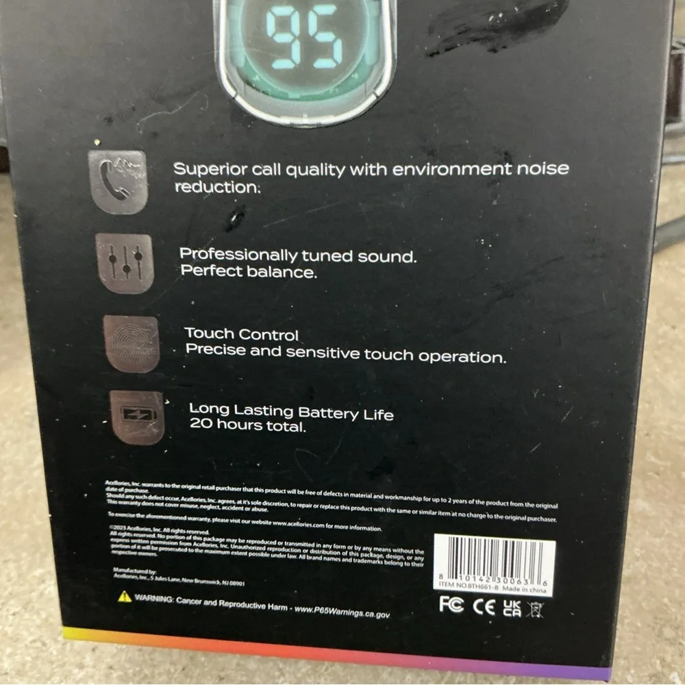 Gemstone Pro Wireless Earbuds - Black